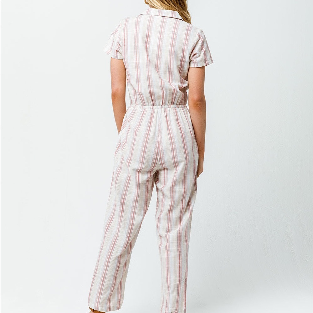 Sky And Sparrow Tie Waist Jumpsuit - Picture 3 of 4